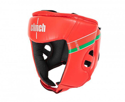 Шлем боксерский Clinch Olimp BLR красный C112B