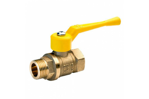 Кран шаровой N/P59 для ГАЗА 3/4" ВР/НР ручка-рычаг, латунный VALFEX 11Б27фтМ