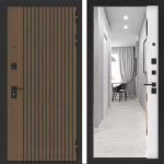 Дверь Входная Бункер BN-02 ФЛЗ-618 фацет Белый Софт, металлическая