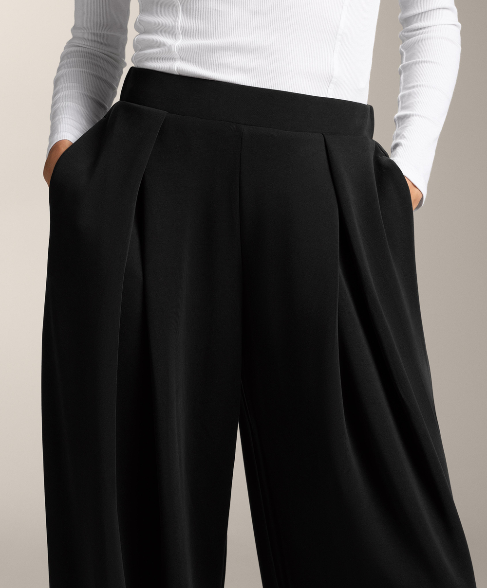 OYSHO Брюки-коконы из мягкого модала, черный