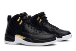 Кроссовки Jordan Air Jordan 12 Retro Black Metallic Gold White (Женская размерная сетка)