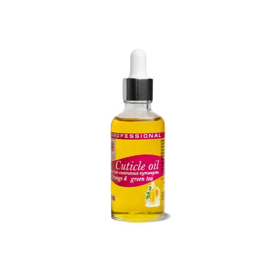 Масло для кутикулы Апельсин и зеленый чай orange & green tea (vegan) 50 мл. с пипеткой