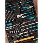 Набор слесарных инструментов Bartex, 1/2", 1/4", CrV сталь, кейс, 76 пр, шт