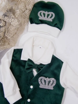 Комплект на выписку новорождённому с переноской зимний