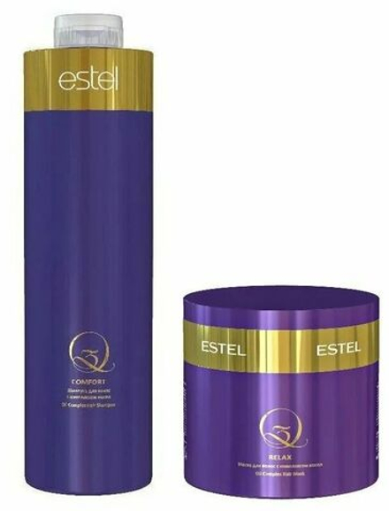 Набор для волос Estel (Шампунь Q3 Comfort 1000мл + Маска для волос с комплексом масел Q3 RELAX 300 мл)