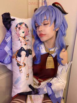 Мини дакимакура Диона из Геншин Импакт | Genshin Impact арт. M0963, 60х20 см