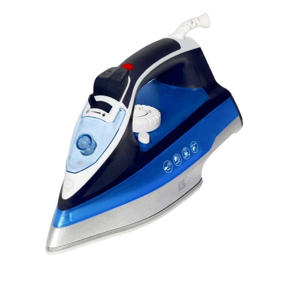 Утюг Irit, IR-2227, 2200 Вт, керам, вер.отпар, син