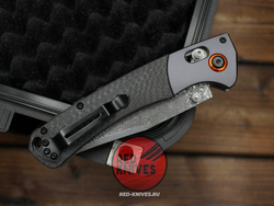 Нож Benchmade Crooked River Carbon A+++ GRAY Damascus