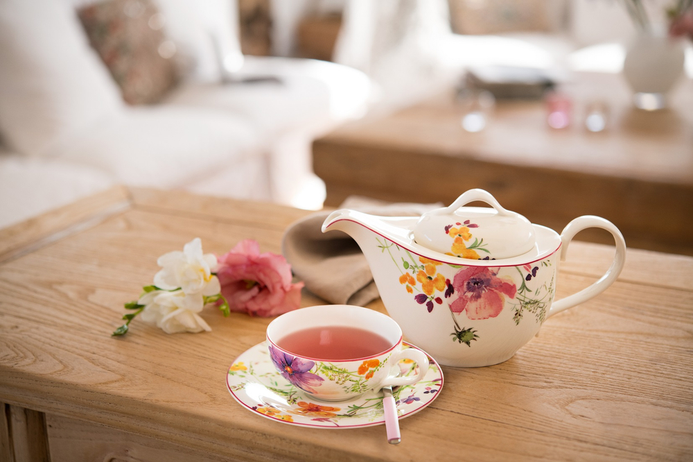 Villeroy & Boch Чашка с блюдцем Mariefleur 240 мл для чая 10-4217-1270+10-4100-1310