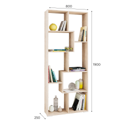 Стеллаж Ромео-8, дуб сонома