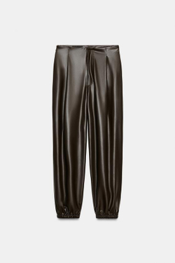 ZARA БРЮКИ-ДЖОГГЕРЫ, КОРИЧНЕВЫЙ