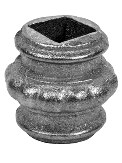 Кованый элемент Вставка в балясину, 51x42, кв:17 вес: 0.13 кг.