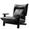 Кресло Polar Nest, черная кожа