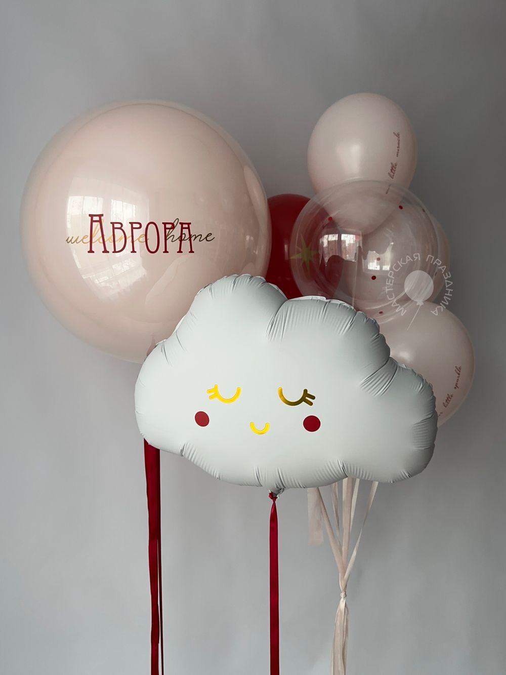 Воздушные шары на выписку для девочки №8877  Изображение6