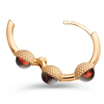 Серьги КОЛТ позолота с гранатами