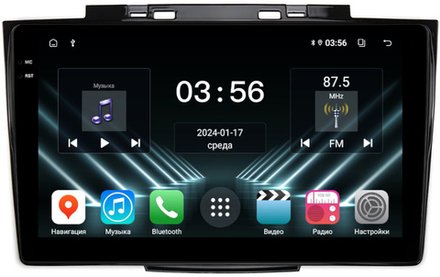 Магнитола Haval H5, DW Hower / Great Wall Hover H3, H5 (прямоугольные воздуховоды) - FarCar DX3013M монитор 9.5" IPS на Android 13, 4+64Гб, CarPlay