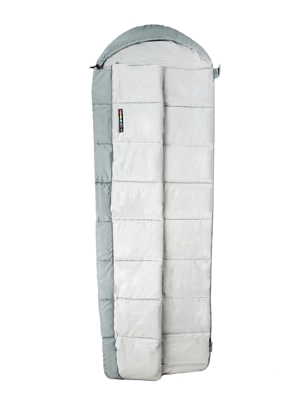 Спальный мешок Naturehike M300 с капюшоном,молния слева, серый (CNK2350WS023)