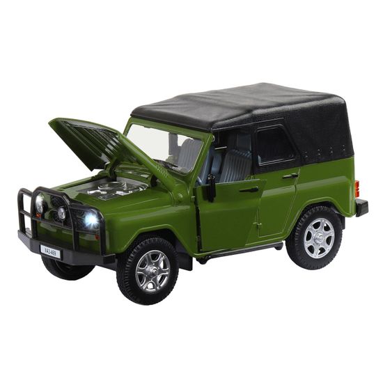МОДЕЛЬ МАШИНЫ 1/24 УАЗ-469 ХАКИ