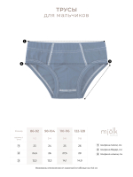 Трусы для мальчика Mjölk Сет из 3х штук, Молнии, уценка