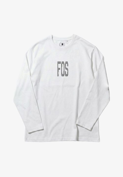 Лонгслив grey logo белый