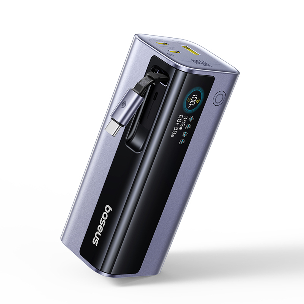 Внешний аккумулятор Baseus EnerGeek GR11 2C+U + Retractable C Cable 20000mAh 145W