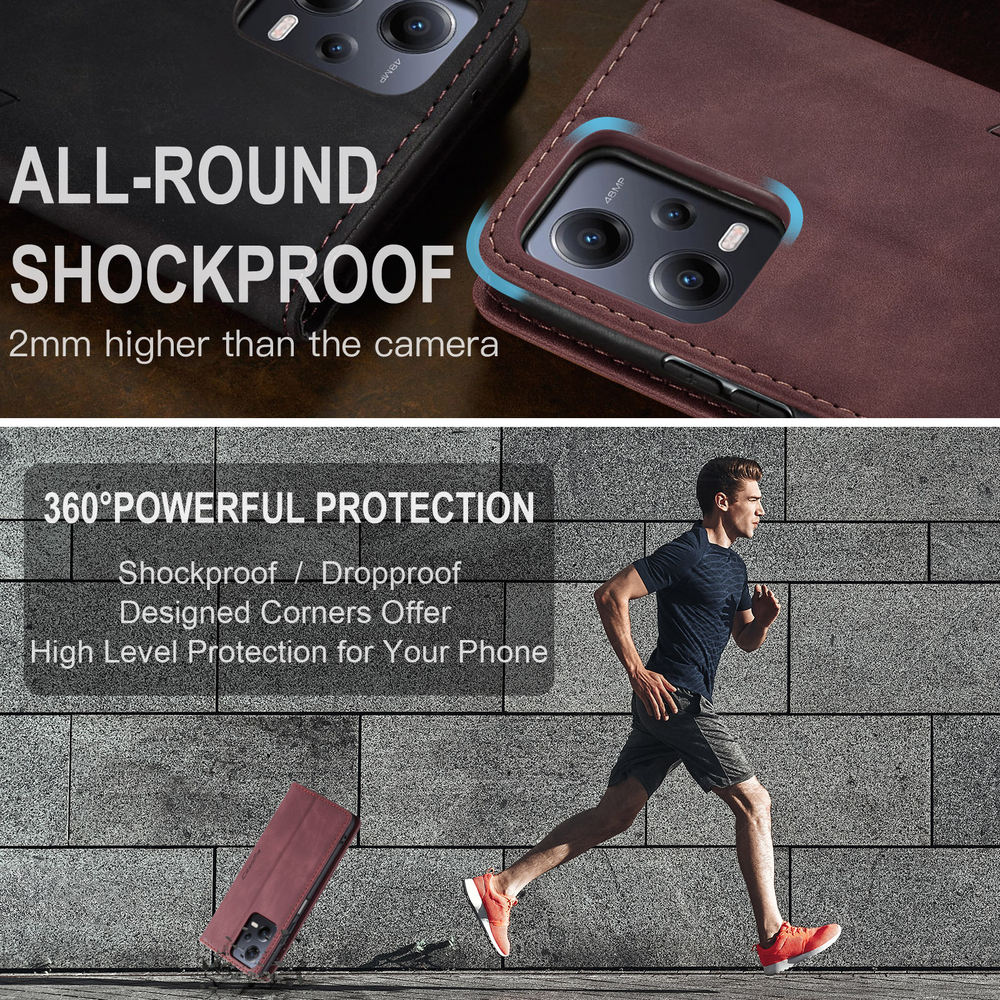 Чехол-книжка CaseMe Matte Xiaomi Redmi Note 12 5G