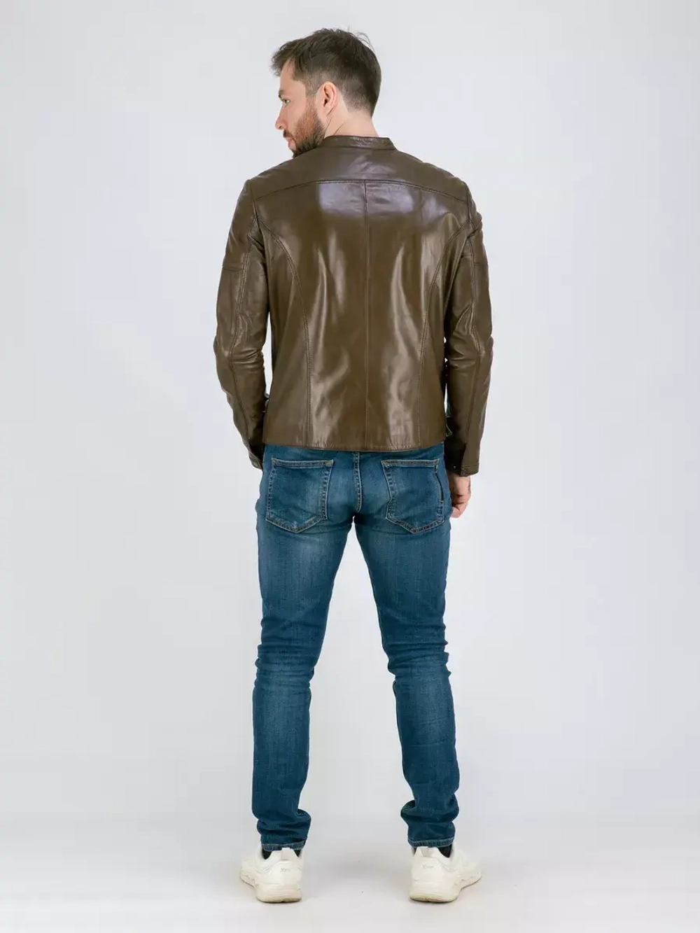 Куртка кожаная демисезонная  Турция