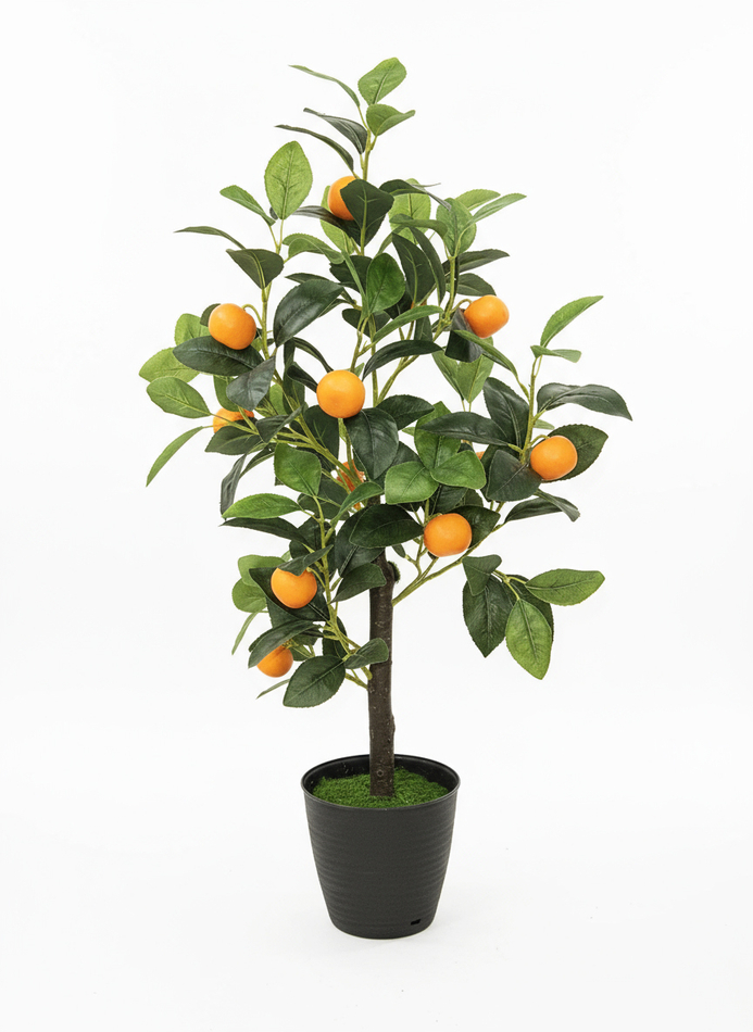 Искусственное дерево Мандарин 70см в кашпо