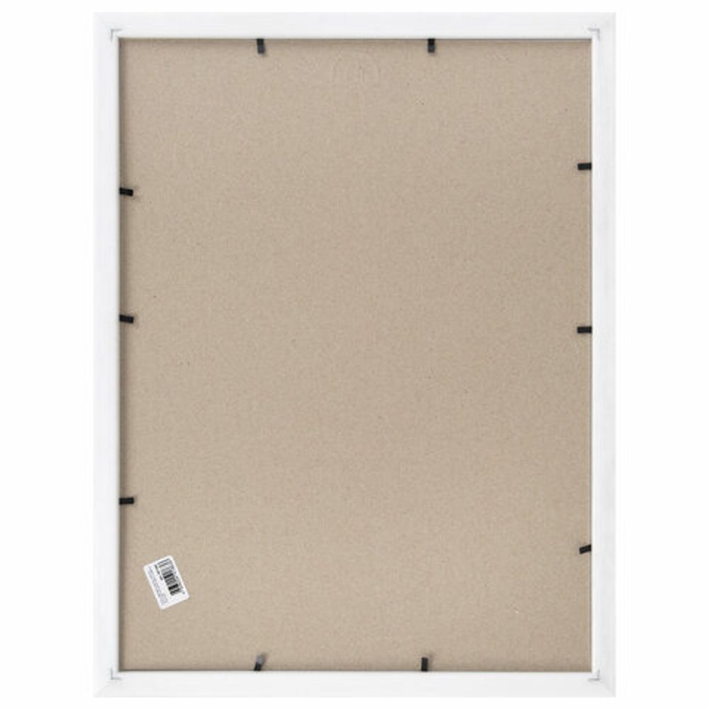 Рамка 30х40 см небьющаяся, багет 20 мм пластик, BRAUBERG "HIT3", белая с двойной позолотой, 391383