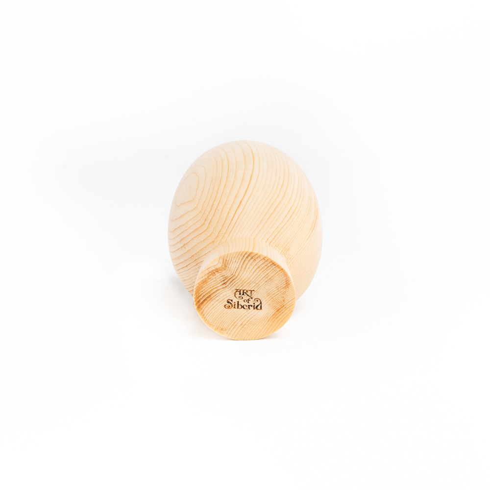 Деревянный стакан из древесины кедра для чая, кваса и других напитков. C22