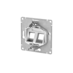ATLASDESIGN НАКЛАДКА двойная для информационных функций типа Keystone, АЛЮМИНИЙ