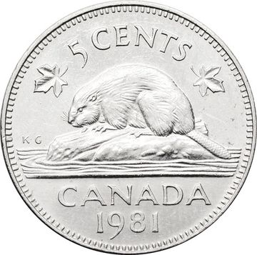 5 центов 1981 Канада