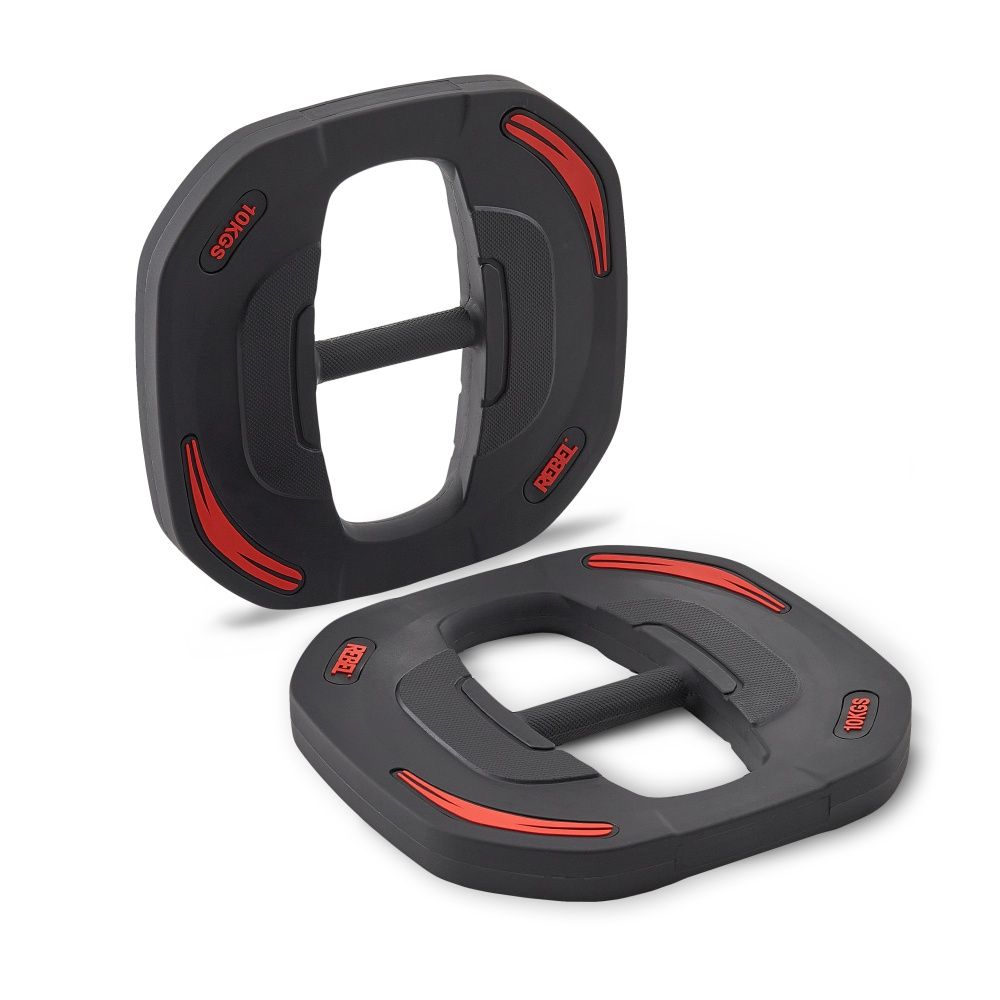 Диски 10 кг для памп-штанги для аэробики REBEL R-SMRTP (пара)