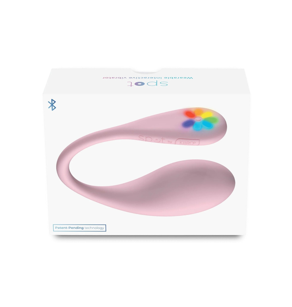 Розовое интерактивное виброяйцо Spot (Цвет: розовый)