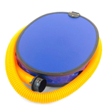 Насос ножной ПВХ Премьер 7л (дерево), желтый шланг