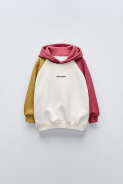 ZARA ТОЛСТОВКА ИЗ МЯГКОЙ ТКАНИ, РАЗНОЦВЕТНЫЙ