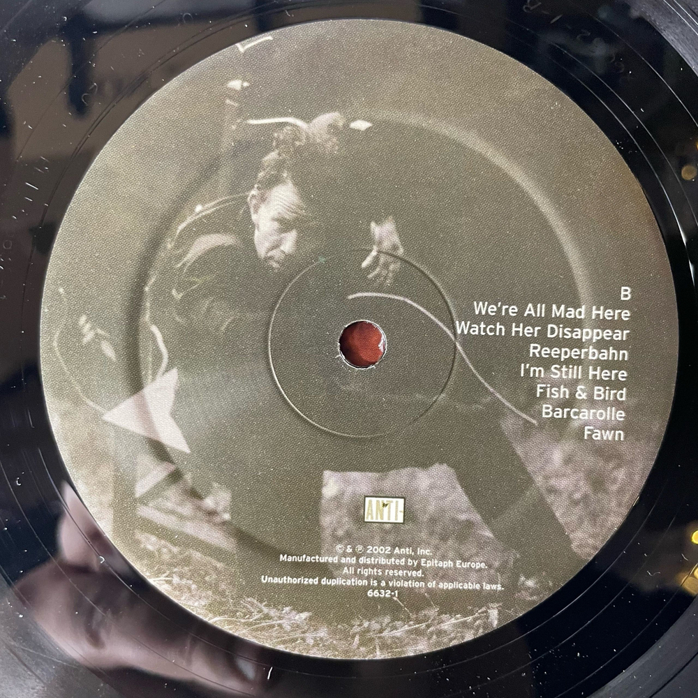 Винтажная виниловая пластинка LP Tom Waits Alice (EU 2002)