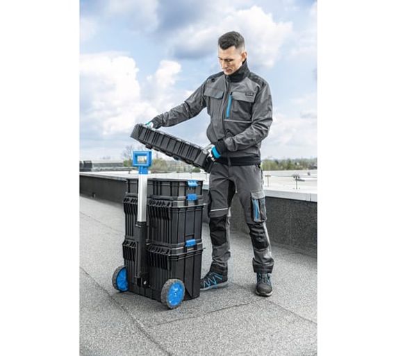 Брюки рабочие 4-way stretch темно-серые TAUBER Högert, арт. HT5K812