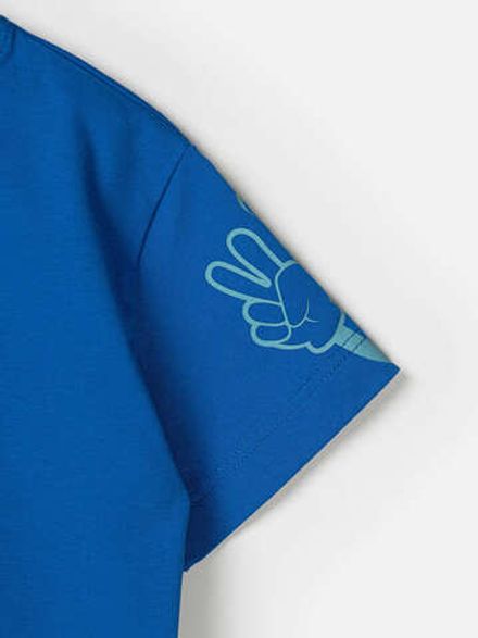 Футболка оверсайз "Василек" с принтом