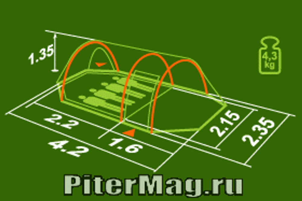 Палатка Нормал Диоген 4