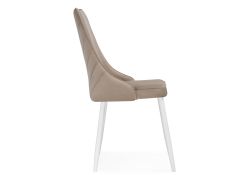 Стул на металлокаркасе Лорд бежевый / белый