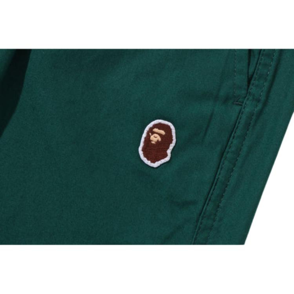 A Bathing Ape One Point Twill Relaxed Fit Шорты зеленый