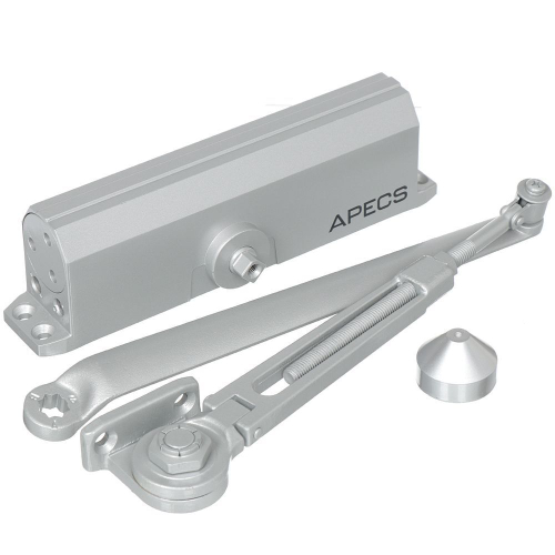 Доводчик дверной Apecs, DC-20.6/1400/160/F-A3-SL, -30 °C, 120 кг, серебряный, 18931