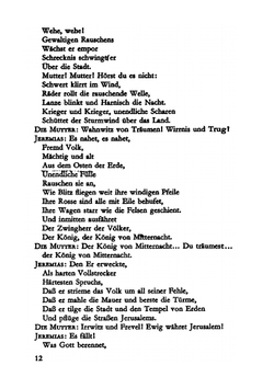 Jeremias. Eine dramatische Dichtung in neun Bildern | Stefan Zweig