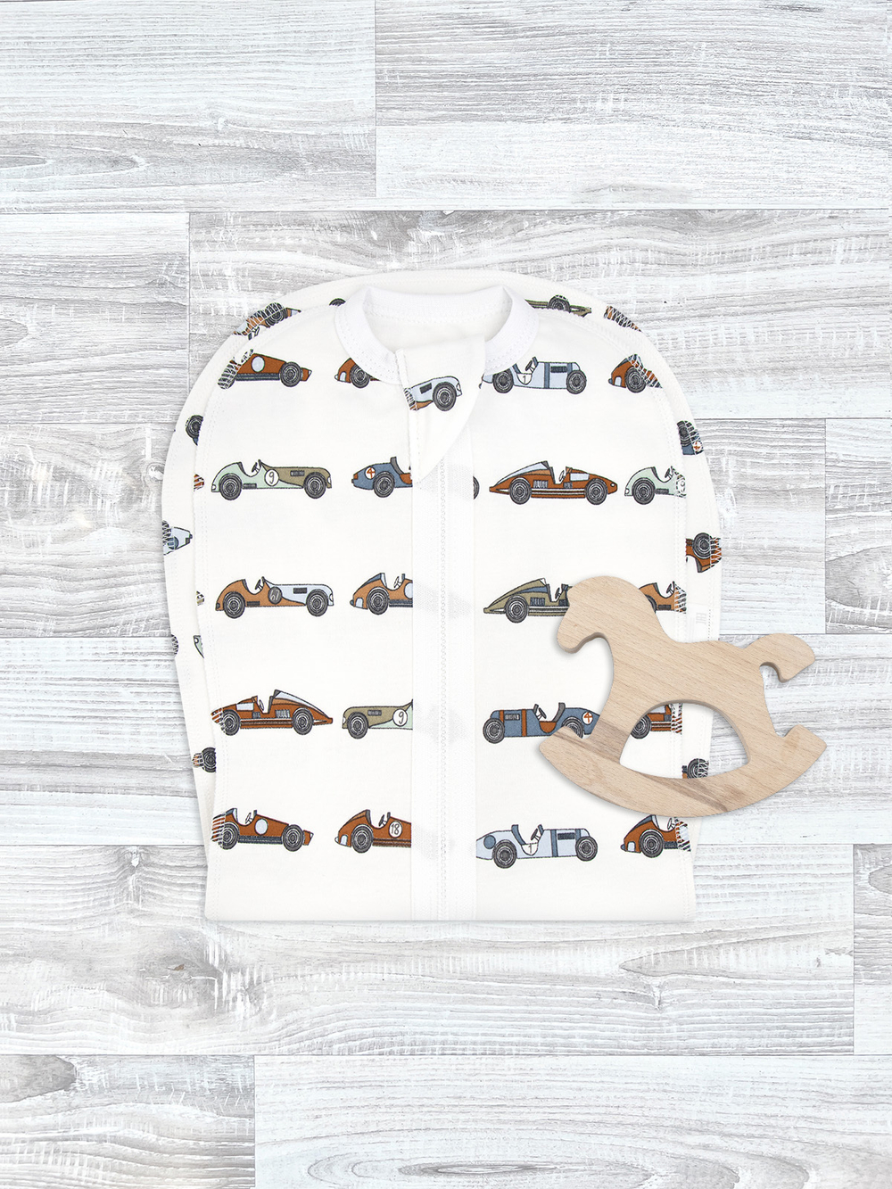 Пелёнка-кокон Mjölk Retro Cars, уценка