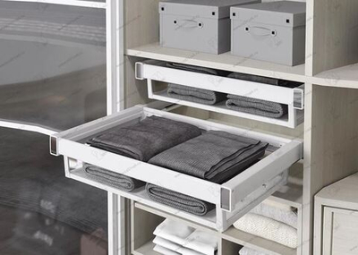 S-6703-W Корзина для белья в базу 800 мм, Starax, (760-790х475х150 мм), белая