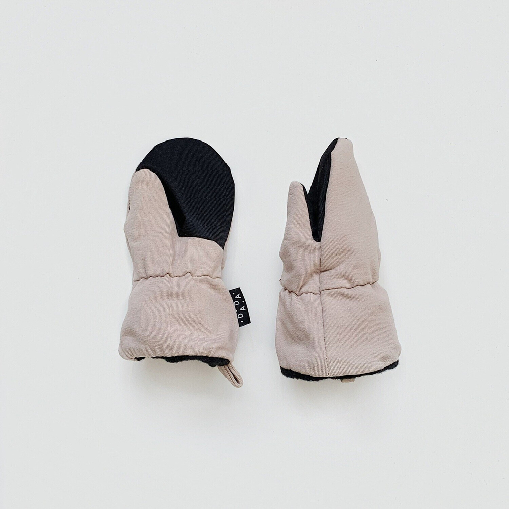 Утепленные варежки (бежевый)