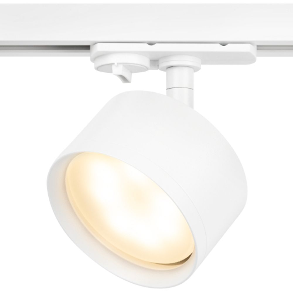 Трековый светильник однофазный ЭРА TR48-GX53 WH под лампу GX53 матовый белый | Однофазные светильники под лампу