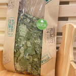 Веник березовый с оплеткой в крафт пакете (ручка 10см, Крафт пакет - 60*30)