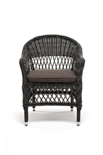 "Сицилия" плетеный стул из искусственного ротанга, цвет графит